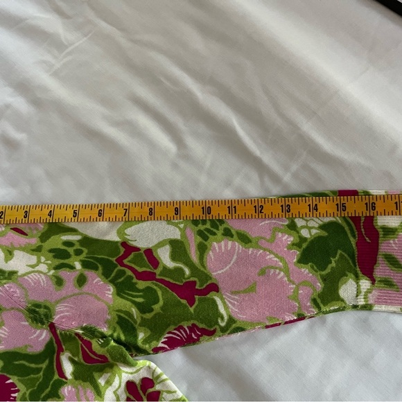 Talbots Super Soft Floral Print Summer Button Up Lightweight Cardigan petite sm - Picture 10 of 12
